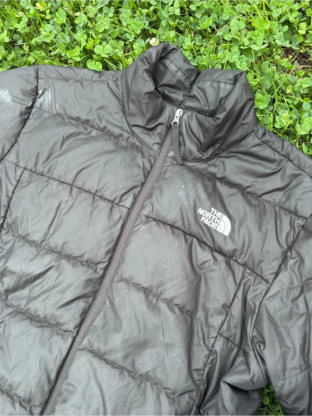 The North Face Men’s Dark Gray Quilted Puffer Jacket